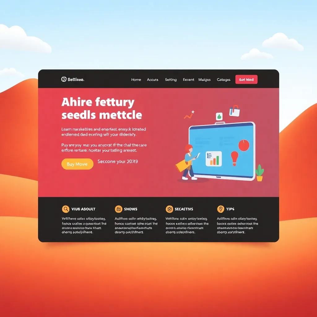 Screenshot of Project Three: Marketing landing page with animation